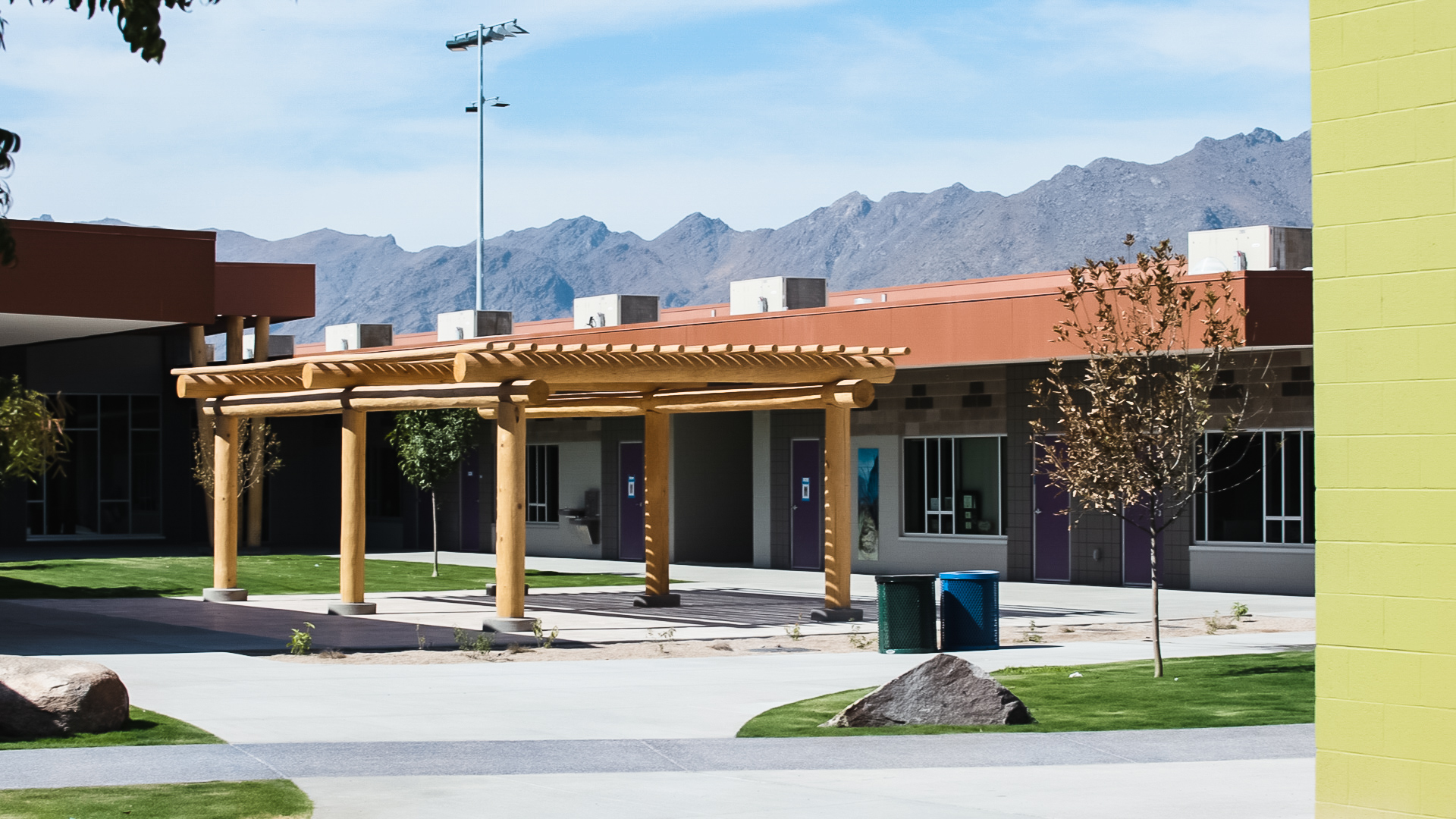 The Gila Crossing Community School is a newly constructed state-of-the-art facility  serving over 500 Bureau of Indian Education students.